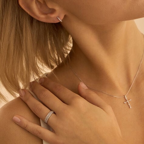 Anello Fascia Sophia Oro Bianco Diamante - Anelli con Pietre Donna | Stroili