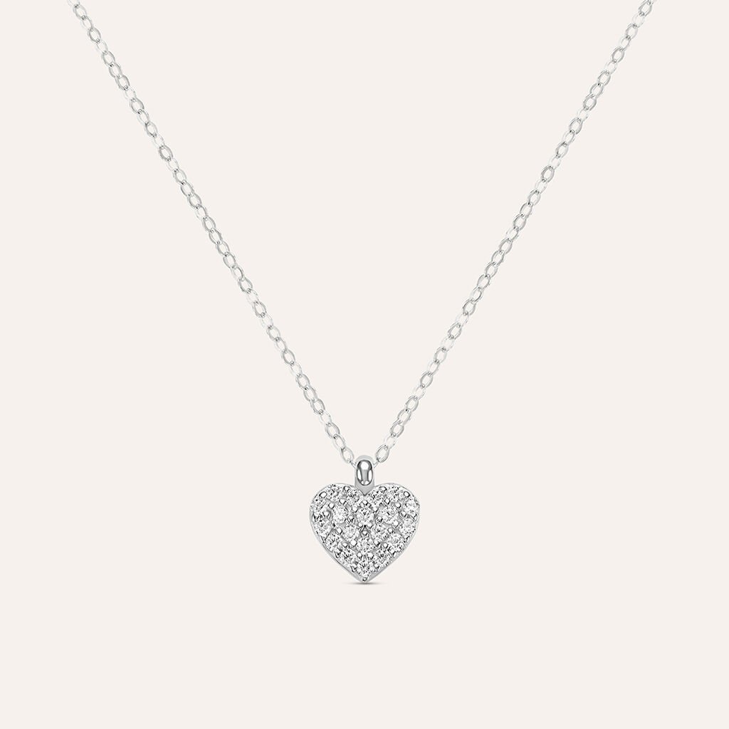 Collana Claire Oro Bianco Cubic Zirconia