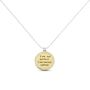 Collana Lady Message Acciaio Bicolore Happiness e Cristalli