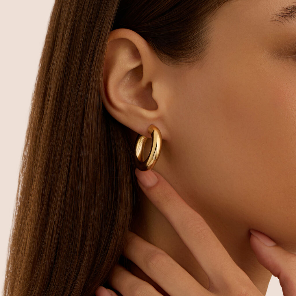 Orecchini A Cerchio Toujours Oro Giallo - Orecchini a Cerchio Donna | Stroili