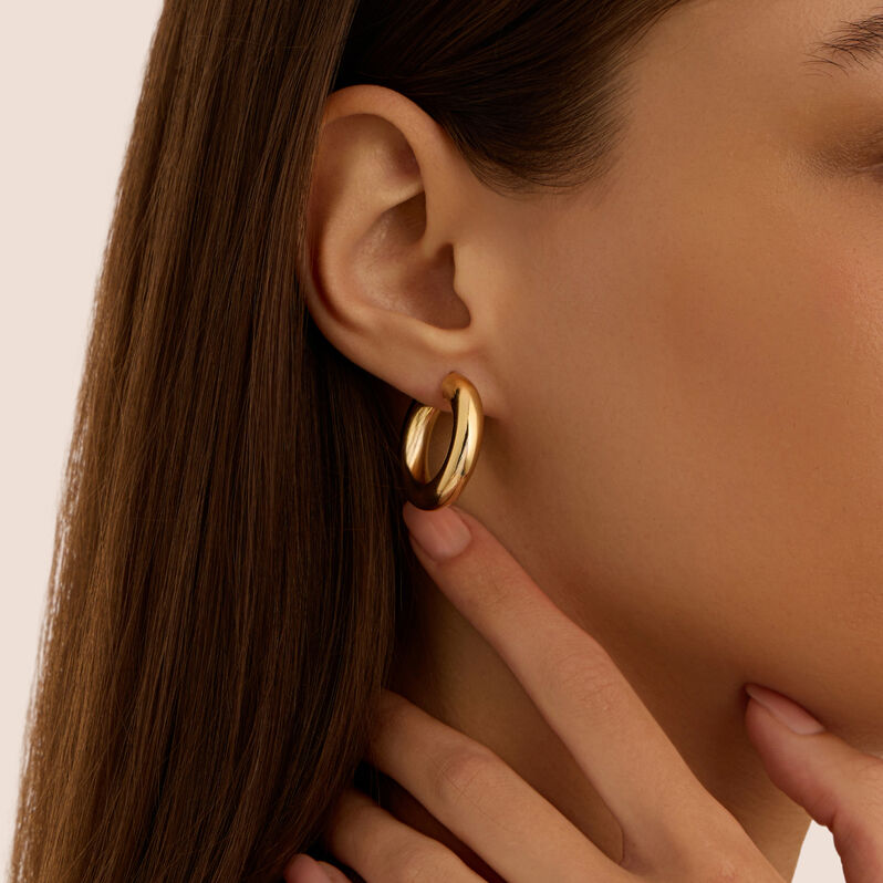 Orecchini A Cerchio Toujours Oro Giallo - Orecchini a Cerchio Donna | Stroili
