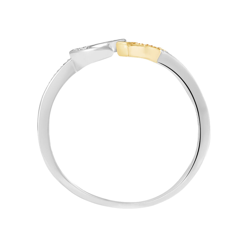 Anello Contrarie Silver Moments Argento Bicolore Bianco / Rosa Cubic Zirconia - Anelli con Pietre Donna | Stroili