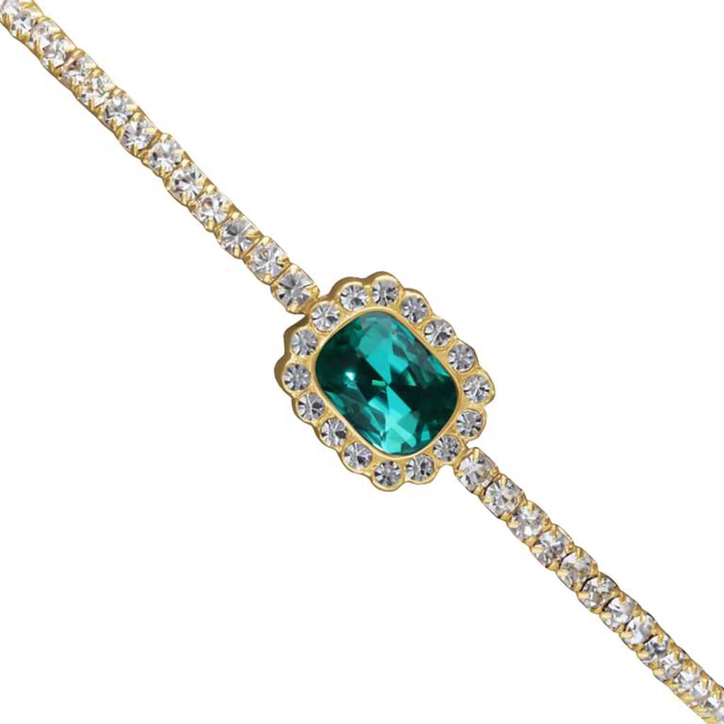 Bangle Romantic Shine Metallo Dorato Cristallo - Bracciali Rigidi Donna | Stroili