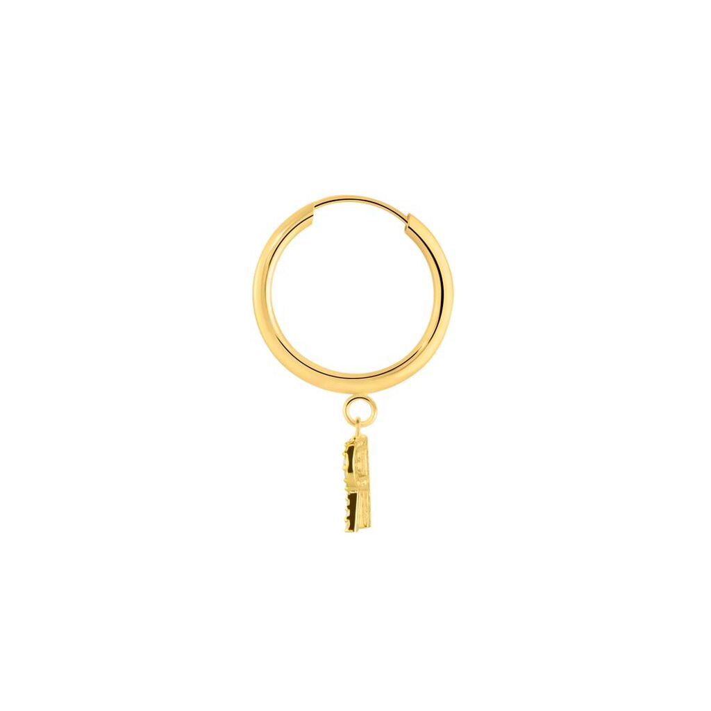 Mono Orecchino A Cerchio Toujours Oro Giallo Cubic Zirconia - Mono Orecchino Donna | Stroili