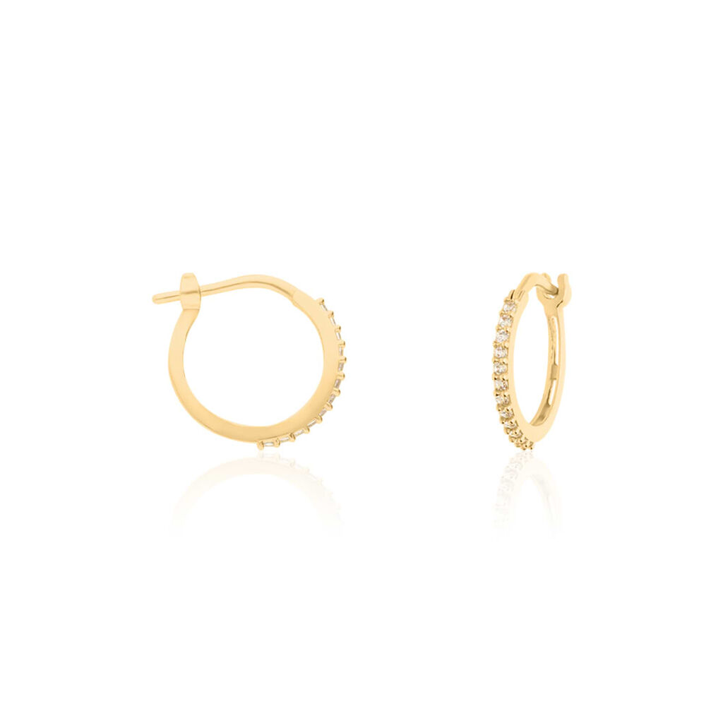 Orecchini A Cerchio Toujours Oro Giallo Cubic Zirconia - Orecchini a Cerchio Donna | Stroili