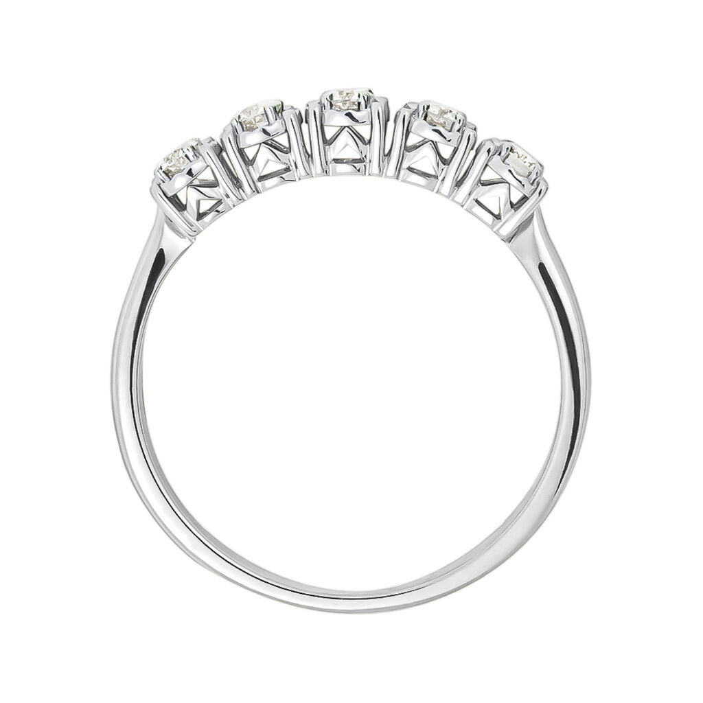 Anello Riviere Diamotion Oro Bianco Diamante - Anelli Riviere Donna | Stroili