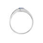 Anello Solitario Charlotte Oro Bianco Zaffiro