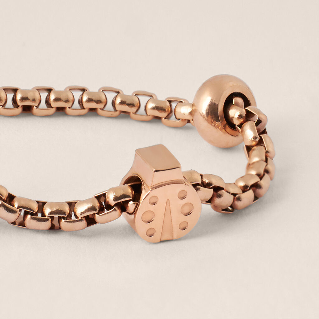 Charm Essential Code Acciaio Rosa