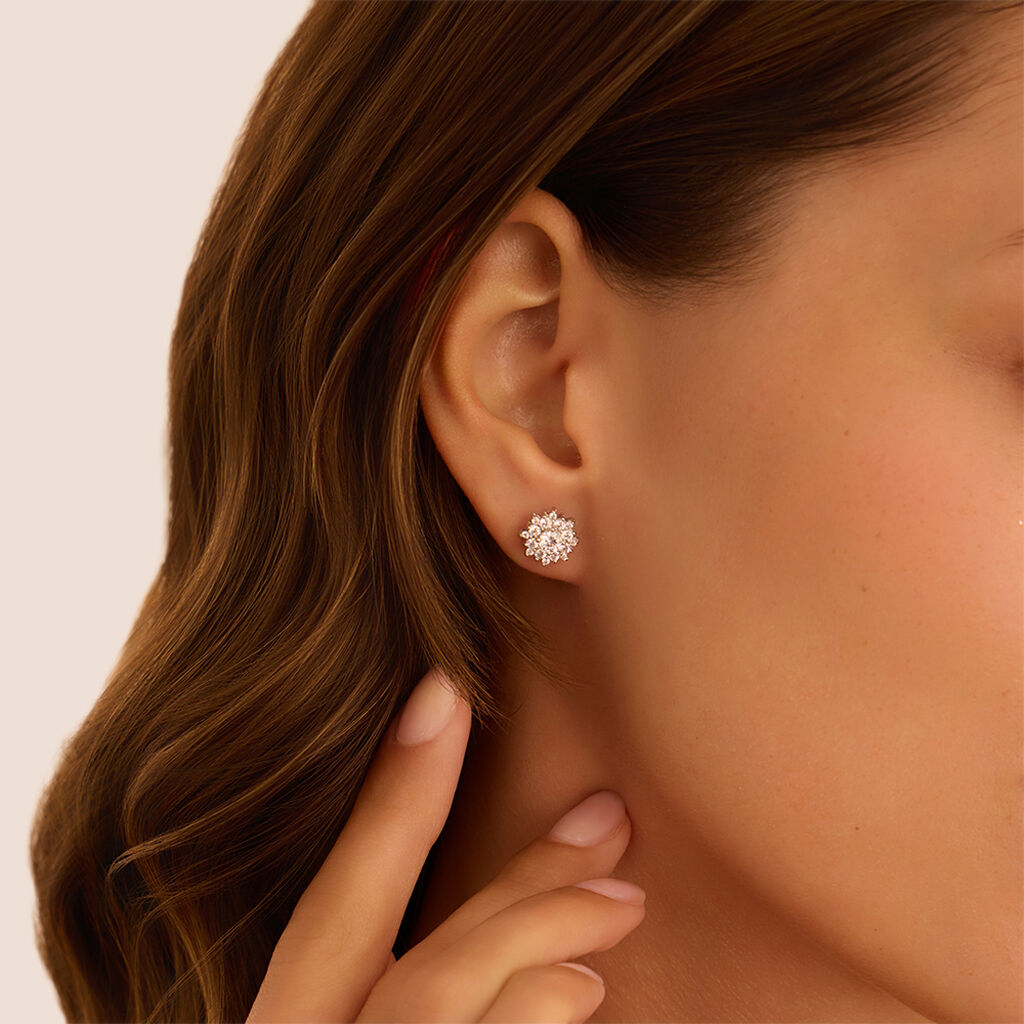 Orecchini Lobo Silver Elegance Argento Cubic Zirconia