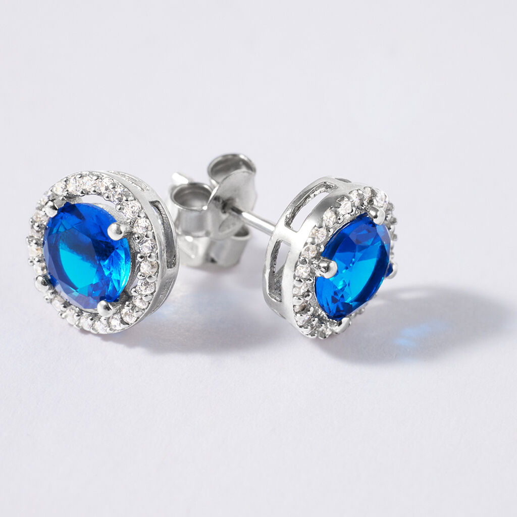 Orecchini Lobo Punto Luce Silver Rainbow Argento Rodiato Cubic Zirconia - Orecchini a Lobo Donna | Stroili