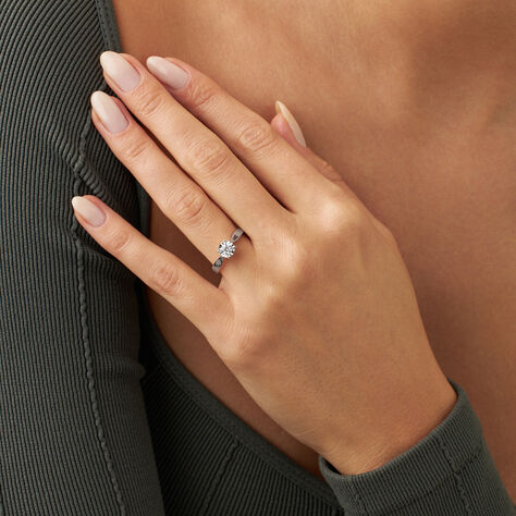 Anello Solitario Diamotion Oro Bianco Diamante - Anelli con Pietre Donna | Stroili