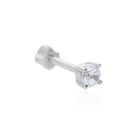 Piercing Orecchio Punto Luce Tragus Helix Conch Ear Shine Oro Bianco Cubic Zirconia - Piercing Orecchio Donna | Stroili