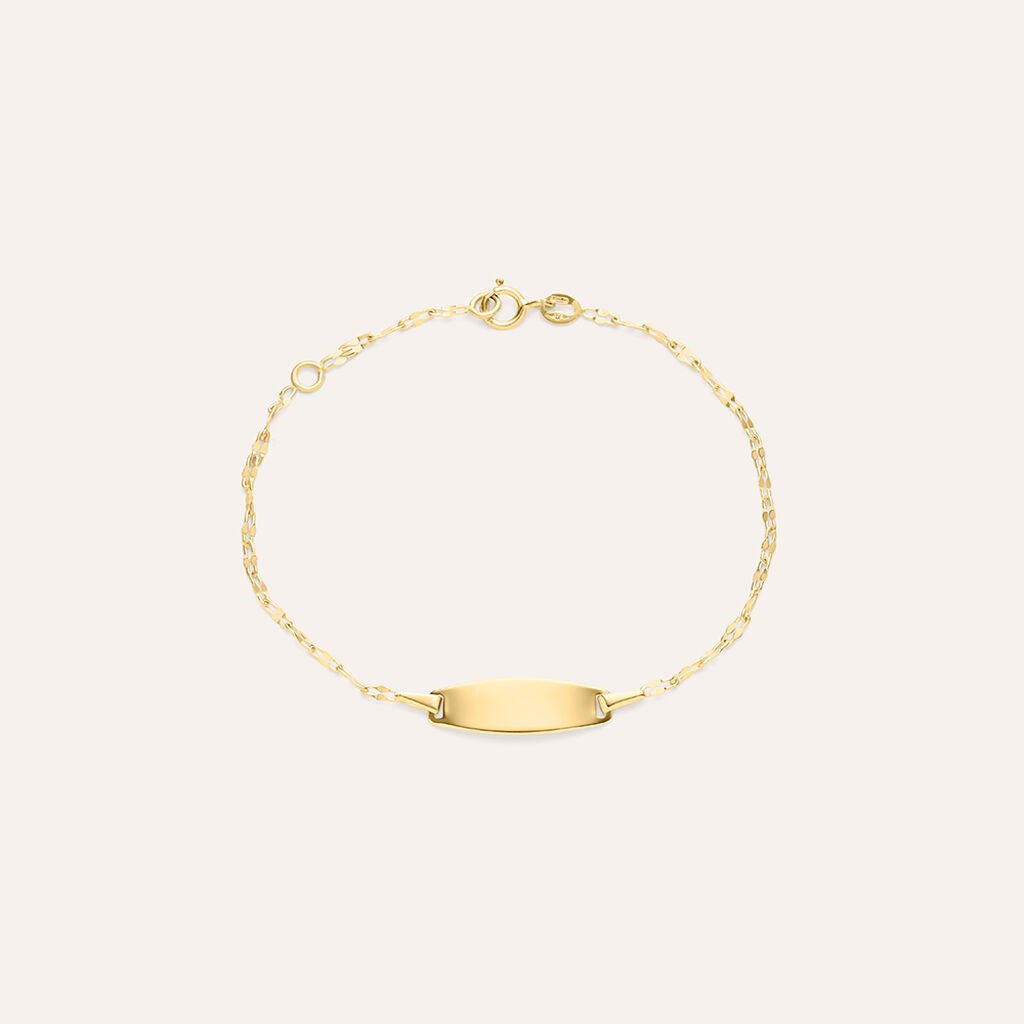 Bracciale Con Targhetta Holy Oro Giallo