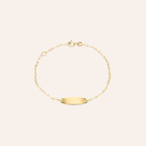 Bracciale Con Targhetta Holy Oro Giallo - Bracciali con Incisione Bambino | Stroili