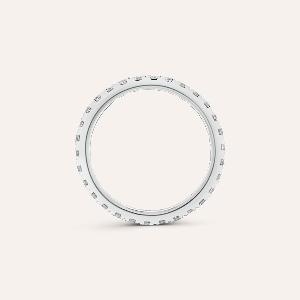 Anello Eternity Diamade Oro Bianco Diamante Lab-Grown - Anelli Eternity Donna | Stroili