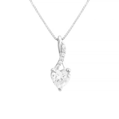 Collana Claire Oro Bianco Cubic Zirconia - Collane Donna | Stroili