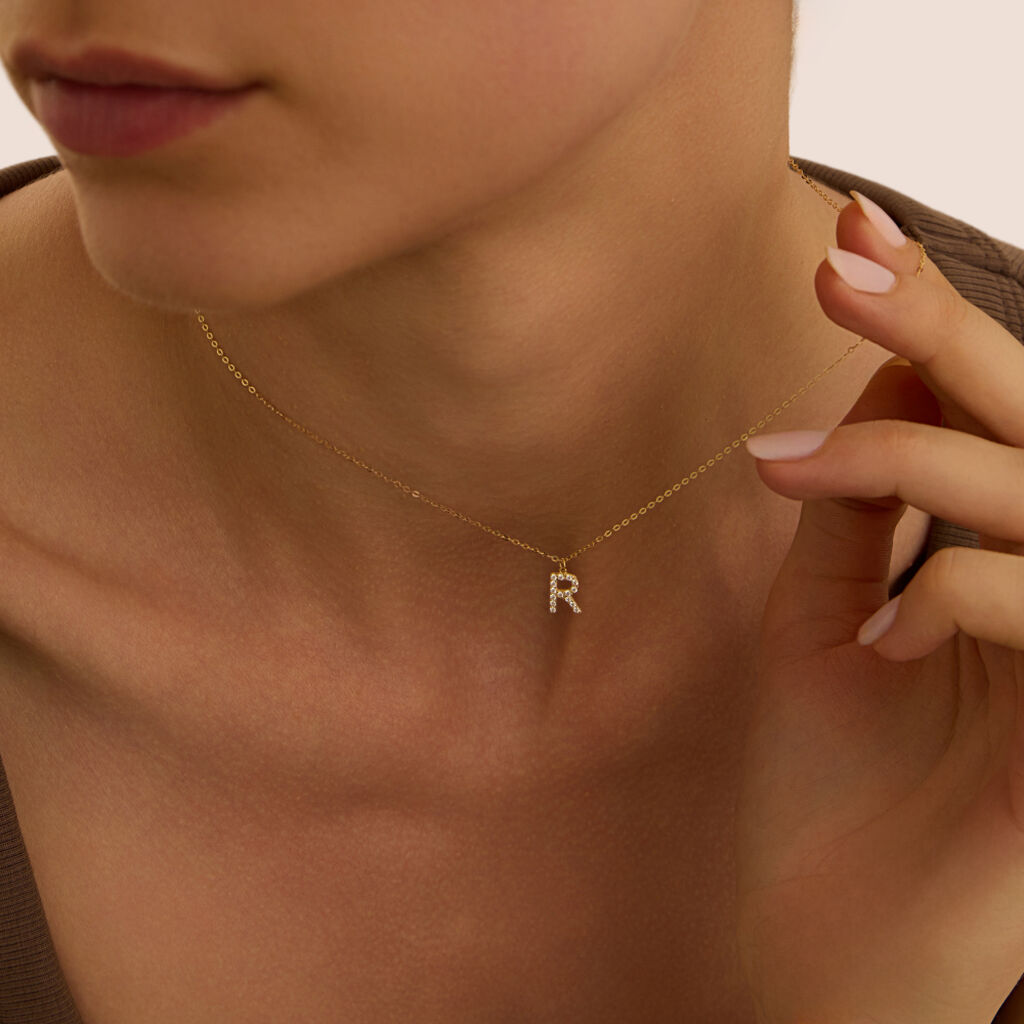 Collana Claire Oro Giallo Cubic Zirconia