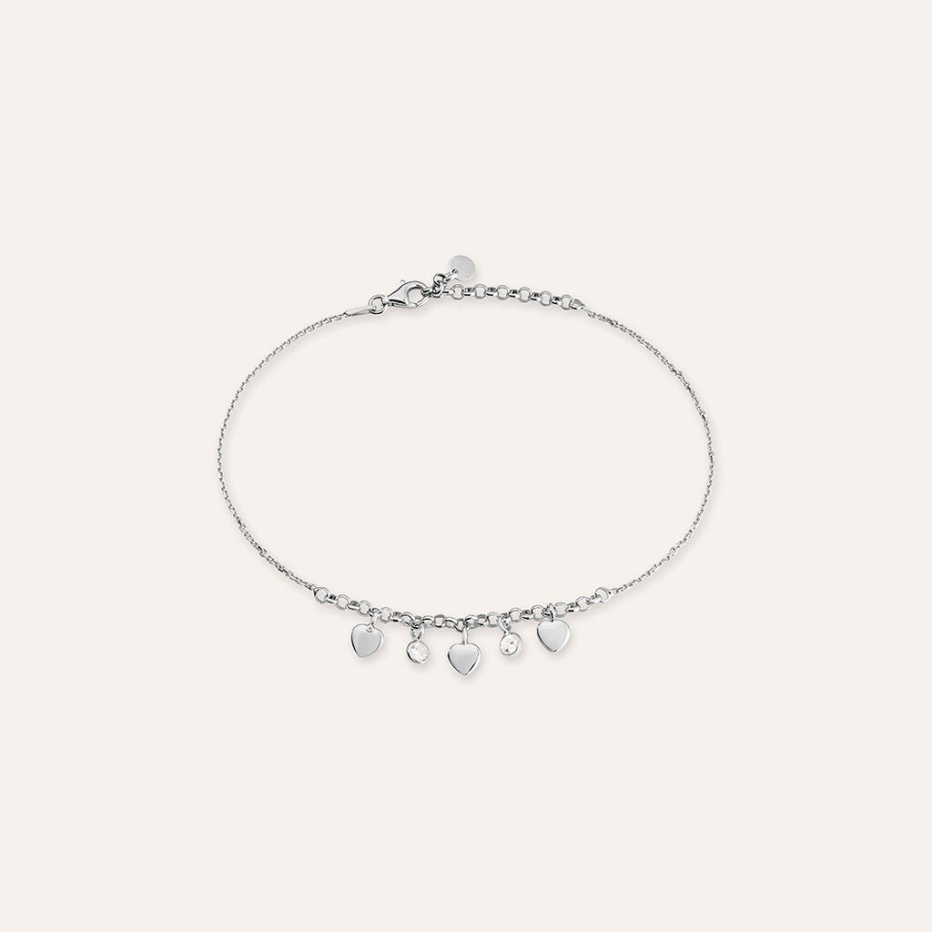 Cavigliera Silver Collection Argento Rodiato Cubic Zirconia