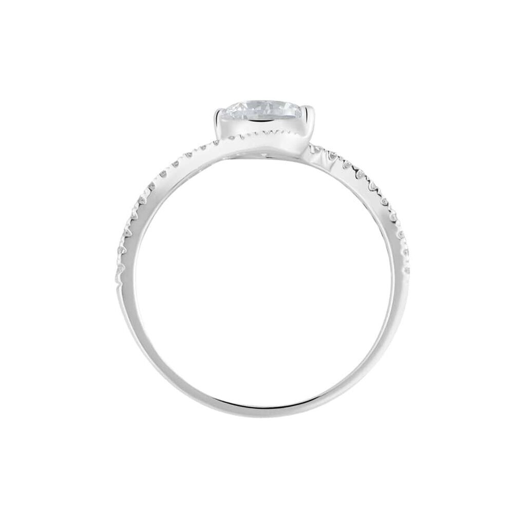 Anello Solitario Claire Oro Bianco Cubic Zirconia - Anelli con Pietre Donna | Stroili