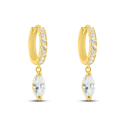 Orecchini A Cerchio Toujours Oro Giallo Cubic Zirconia - Orecchini a Cerchio Donna | Stroili