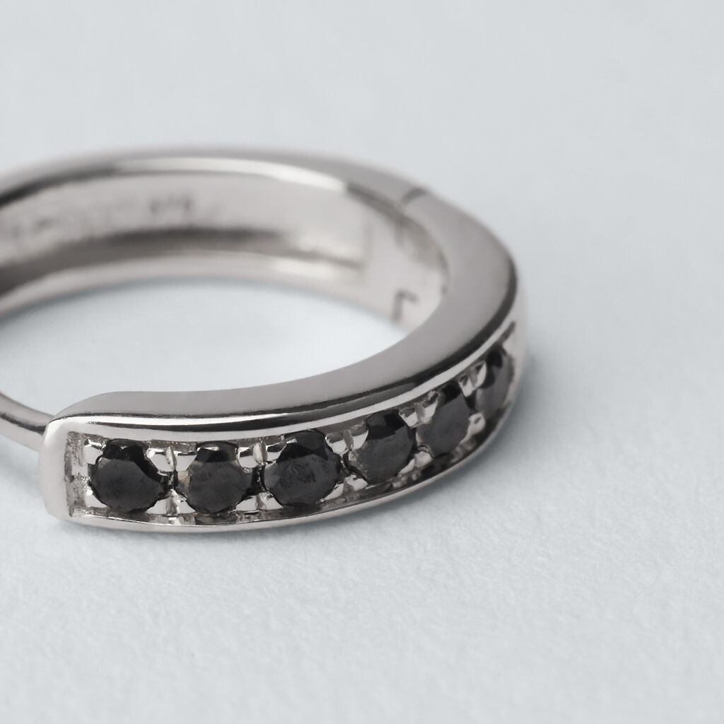 Mono Orecchino A Cerchio L'homme Diamant Oro Bianco Diamante - Mono Orecchino Uomo | Stroili