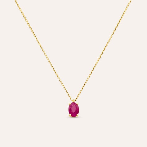 Collana Punto Luce Charlotte Oro Giallo Rubino - Collane Punto Luce Donna | Stroili