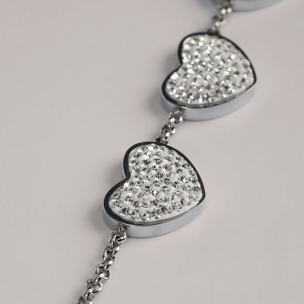 Bracciale Lady Phantasya Acciaio Cristallo - Bracciali Love Donna | Stroili