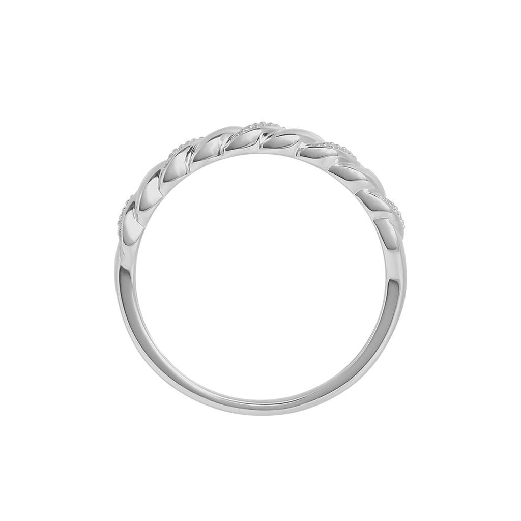 Anello Fascia Sophia Oro Bianco Diamante - Anelli con Pietre Donna | Stroili