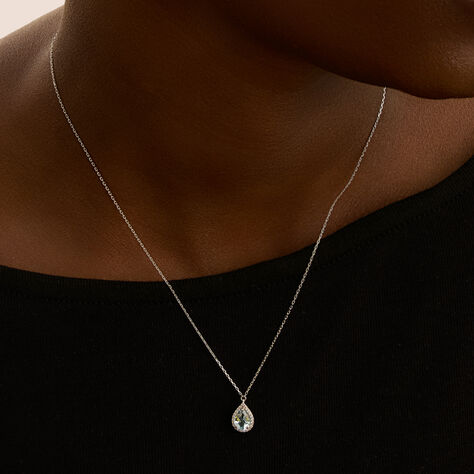 Collana Punto Luce Amélie Oro Bianco Topazio Cubic Zirconia - Collane Punto Luce Donna | Stroili