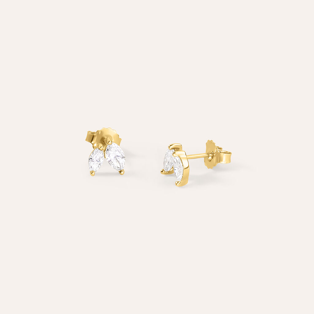 Orecchini Lobo Diamade Glam Oro Giallo Diamante Lab-Grown