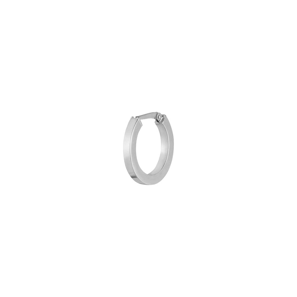 Mono Orecchino A Cerchio Toujours Oro Bianco - Mono Orecchino Unisex | Stroili