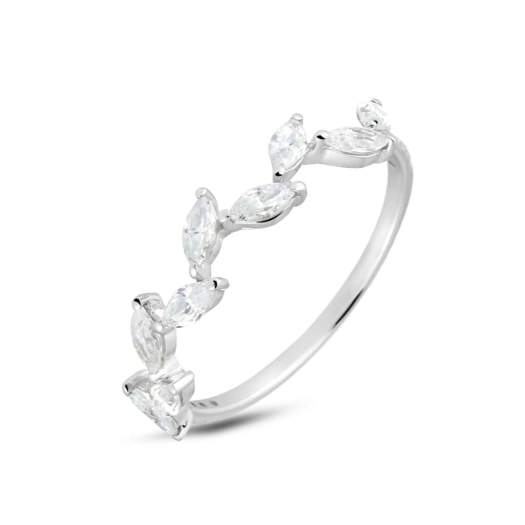 Anello Fantasia Claire Oro Bianco Cubic Zirconia