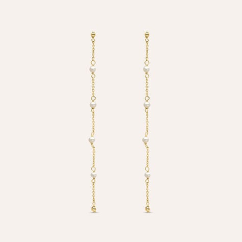 Orecchini Pendenti Gabrielle Oro Giallo Perla D'Acqua Dolce - Orecchini Pendenti Donna | Stroili