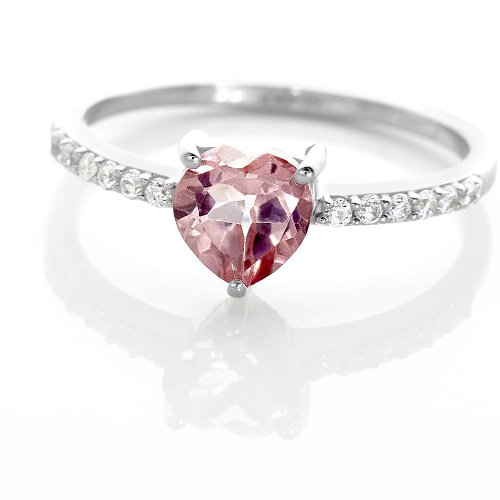Anello Solitario Amélie Oro Bianco Topazio Cubic Zirconia - Anelli con Pietre Donna | Stroili