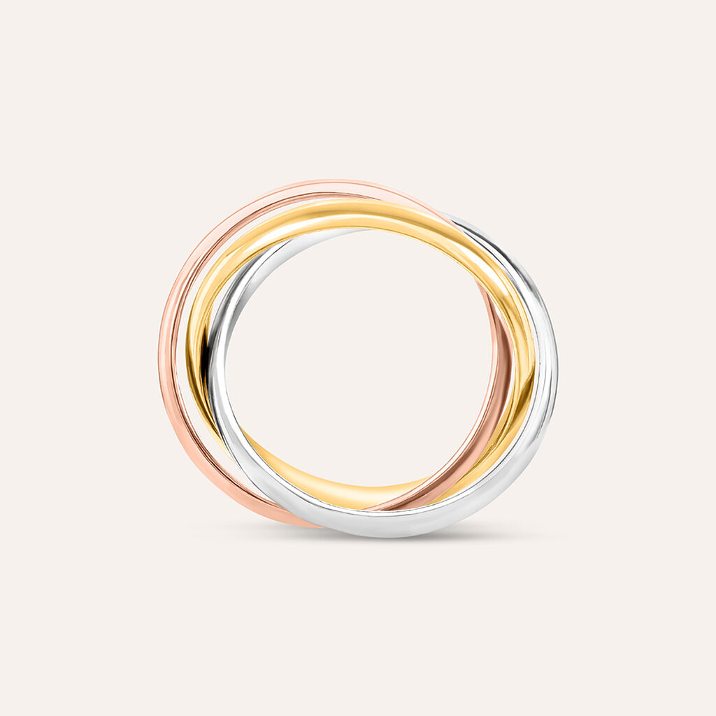 Anello Fedina Silver Collection Argento Tricolore - Fedine Unisex | Stroili