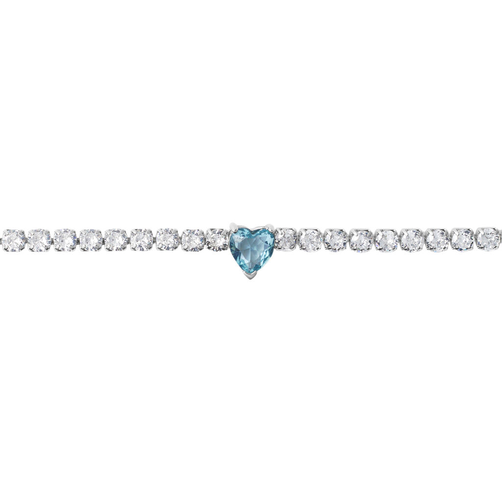 Bracciale Tennis Lady Chic Acciaio Cristallo - Bracciali Tennis Donna | Stroili