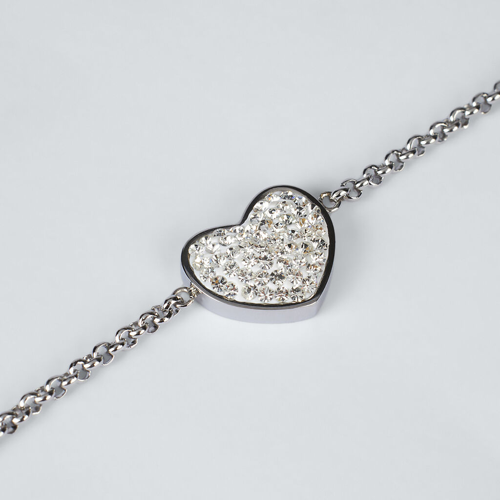 Bracciale Lady Phantasya Acciaio Cristallo - Bracciali Love Donna | Stroili