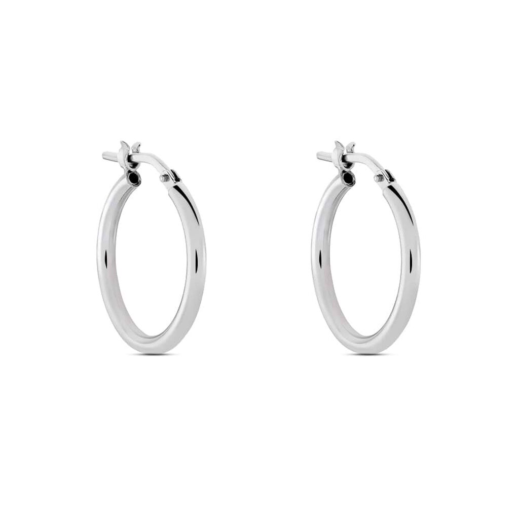 Orecchini A Cerchio Silver Collection Argento Rodiato - Orecchini a Cerchio Donna | Stroili