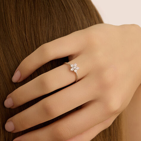 Anello Fantasia Claire Oro Bianco Cubic Zirconia - Anelli con Pietre Donna | Stroili