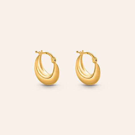 Orecchini A Cerchio Silver Collection Argento Dorato - Gioielli Donna | Stroili