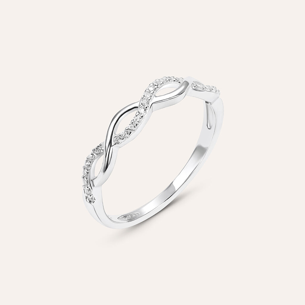 Anello Fantasia Silver Elegance Argento Rodiato Cubic Zirconia - Anelli con Pietre Donna | Stroili