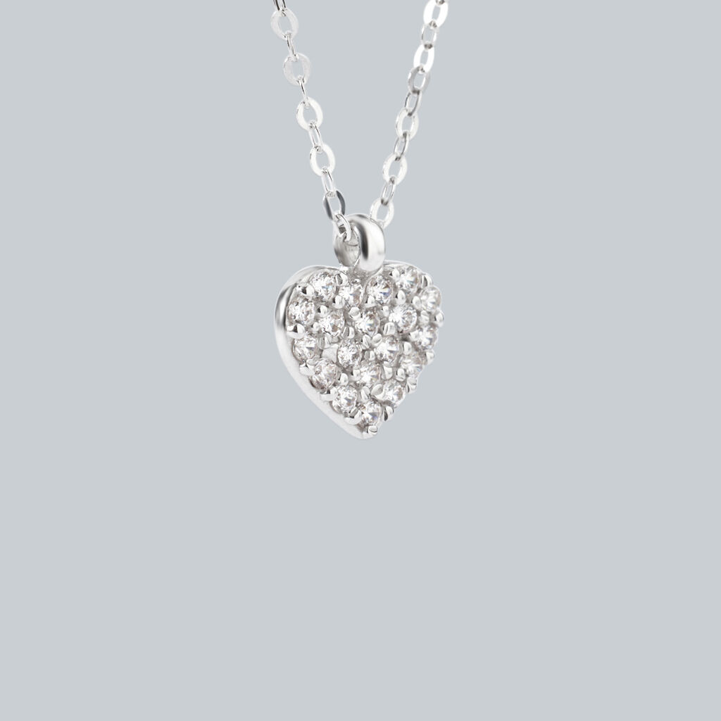Collana Claire Oro Bianco Cubic Zirconia - Collane Donna | Stroili