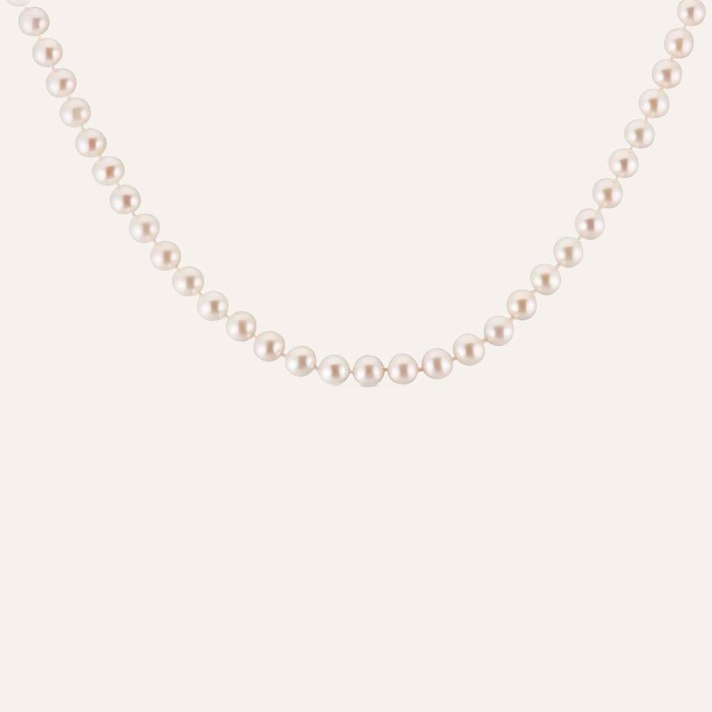 Collana Gabrielle Oro Giallo Perla D'Acqua Dolce