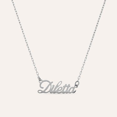 Collana Diletta Gold Names Oro Bianco