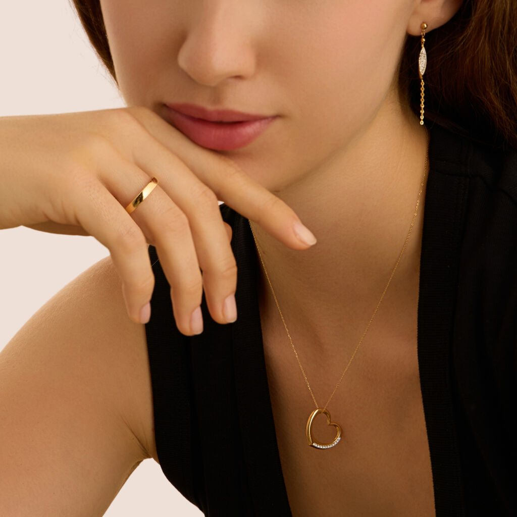 Collana Christelle Oro Giallo Cristallo