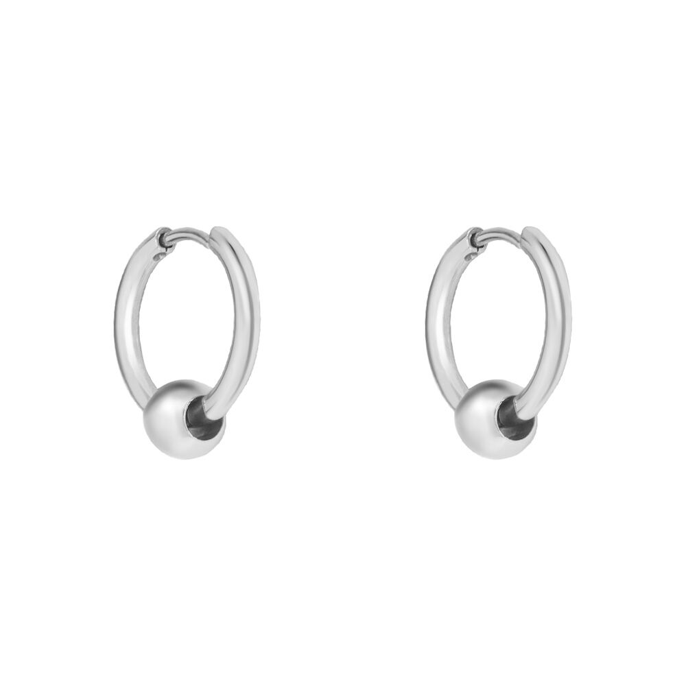 Orecchini uomo cerchio stroili oro discount