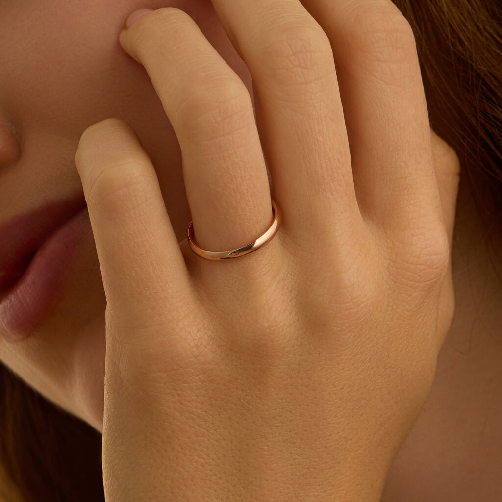 Fede Comoda Leggera 2.5 mm Oro Rosa