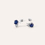 Orecchini Lobo Elizabeth Crown Oro Bianco Zaffiro Diamante