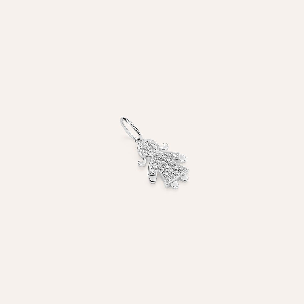 Pendente Love Beats Argento Rodiato Cubic Zirconia - Ciondoli Donna | Stroili