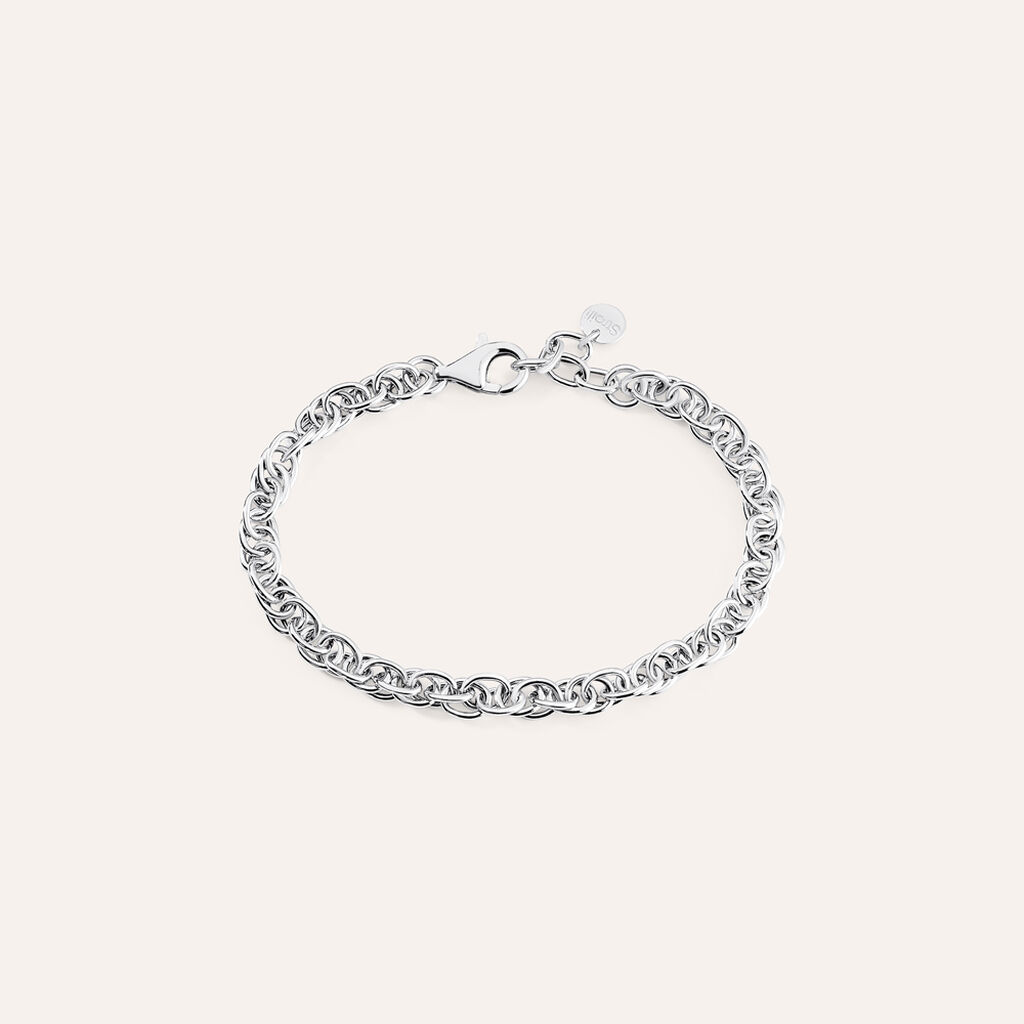 Bracciale Catena Silver Collection Argento Rodiato